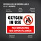 Avery Oxygen in Use No Smoking Sign Label Stickers, Waterproof, UV Resistant, Preprinted, 5" x 3.5", 8 Stickers